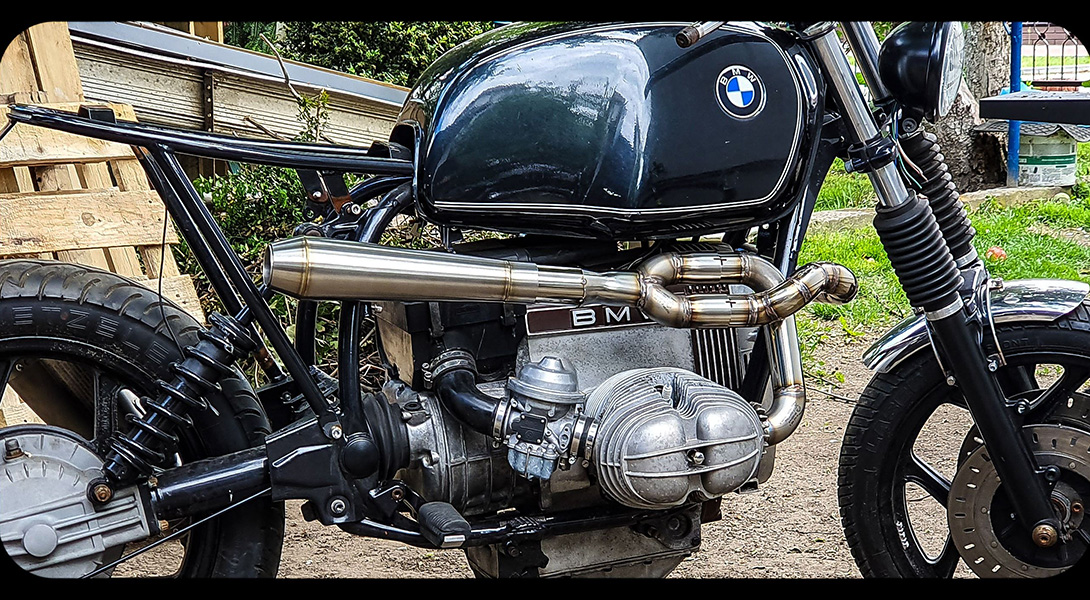 motorcycle exhaust custom-built by SpyraMoto